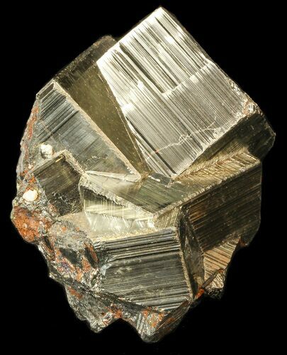Cubic Pyrite Cluster - Peru #44575